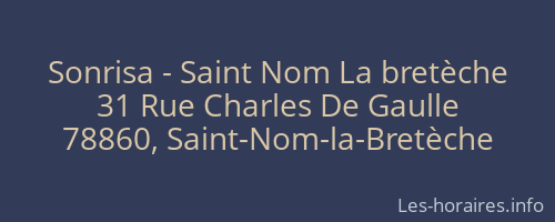 Sonrisa - Saint Nom La bretèche