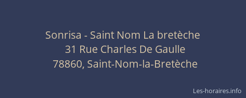 Sonrisa - Saint Nom La bret&egrave;che