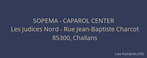 SOPEMA - CAPAROL CENTER