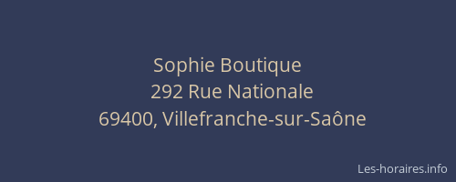Sophie Boutique