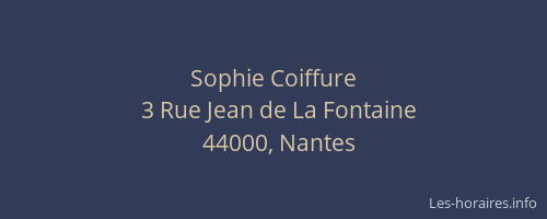 Sophie Coiffure
