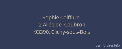 Sophie Coiffure