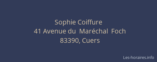 Sophie Coiffure