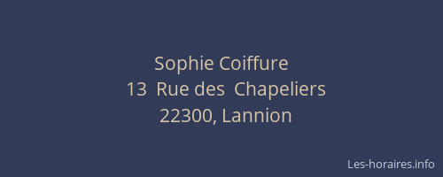 Sophie Coiffure