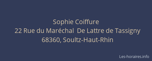 Sophie Coiffure
