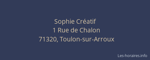 Sophie Cr&eacute;atif