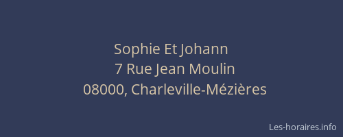 Sophie Et Johann