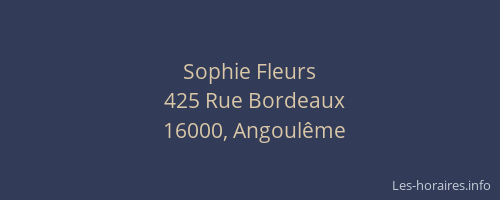 Sophie Fleurs