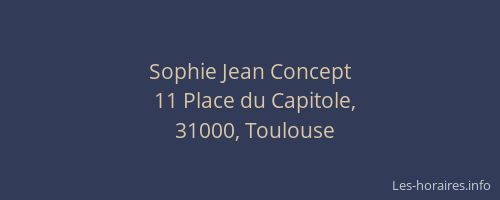Sophie Jean Concept