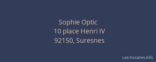 Sophie Optic