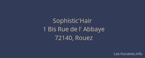 Sophistic'Hair