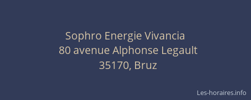 Sophro Energie Vivancia