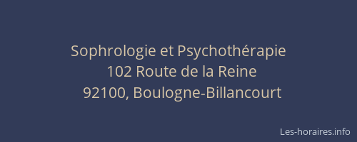 Sophrologie et Psychothérapie