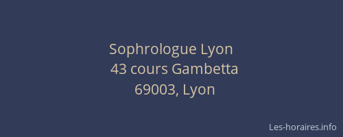 Sophrologue Lyon