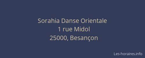Sorahia Danse Orientale