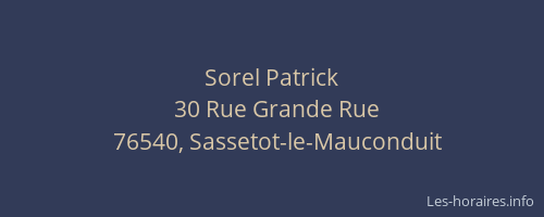 Sorel Patrick