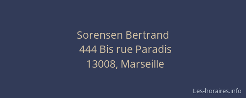 Sorensen Bertrand