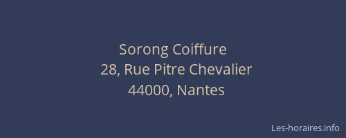 Sorong Coiffure
