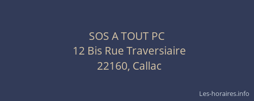 SOS A TOUT PC