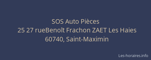 SOS Auto Pi&egrave;ces