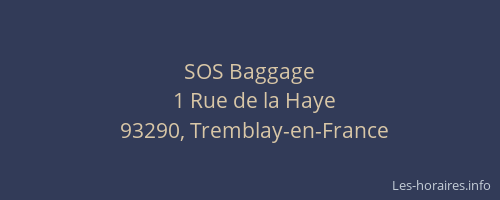 SOS Baggage