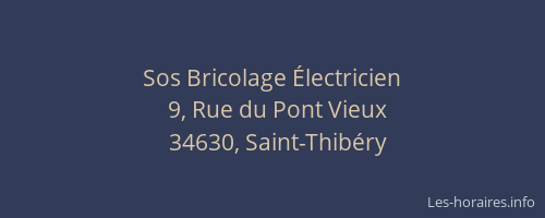 Sos Bricolage Électricien