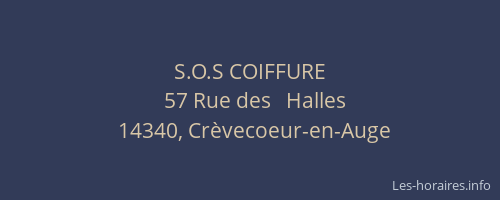 S.O.S COIFFURE