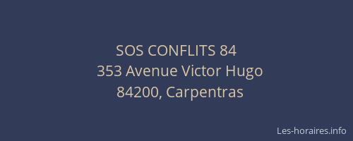 SOS CONFLITS 84