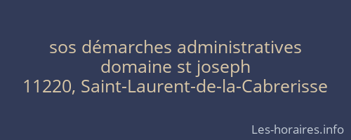 sos démarches administratives