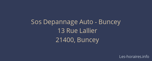 Sos Depannage Auto - Buncey