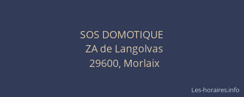 SOS DOMOTIQUE