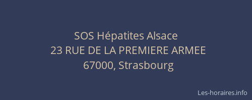 SOS Hépatites Alsace