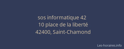 sos informatique 42