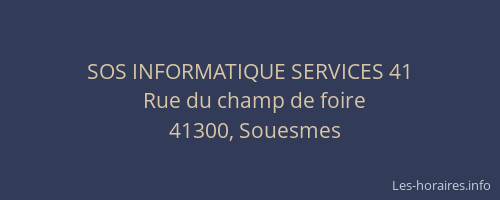 SOS INFORMATIQUE SERVICES 41