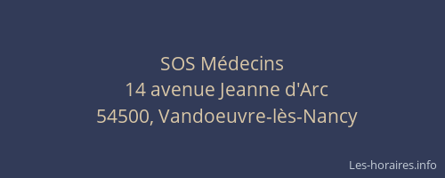 SOS M&eacute;decins