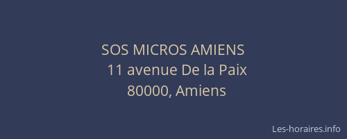SOS MICROS AMIENS