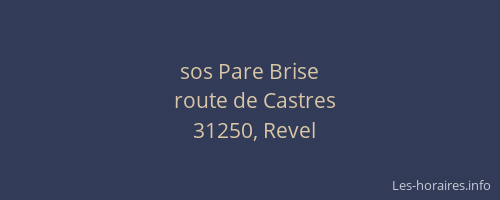 sos Pare Brise