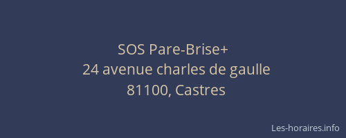 SOS Pare-Brise+