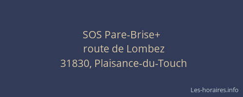 SOS Pare-Brise+