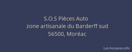 S.O.S Pi&egrave;ces Auto