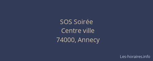 SOS Soirée