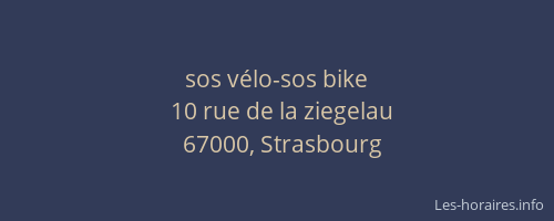sos vélo-sos bike