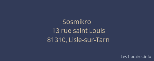 Sosmikro