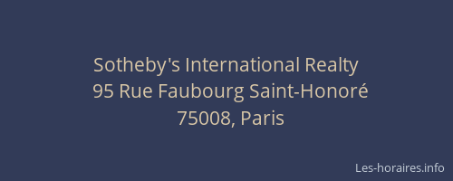 Sotheby's International Realty
