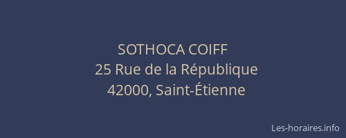 SOTHOCA COIFF