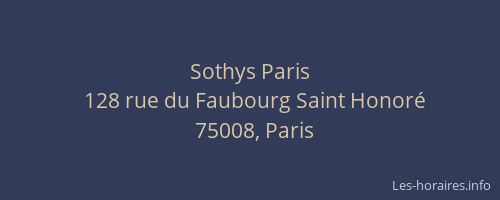 Sothys Paris