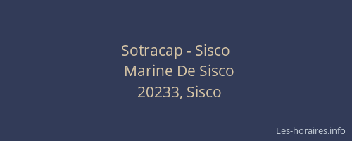 Sotracap - Sisco