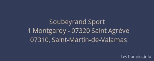 Soubeyrand Sport