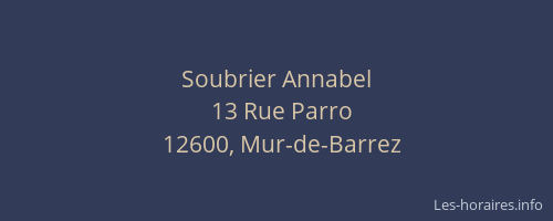 Soubrier Annabel