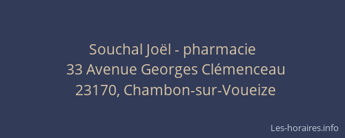 Souchal Joël - pharmacie